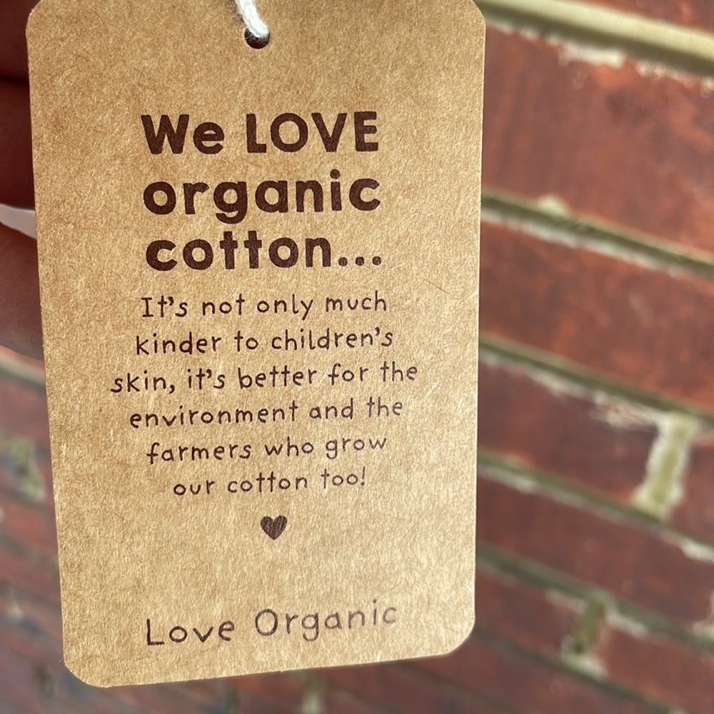 NEW Frugi rainbow dress, organic cotton blue seer sucker, size 2T/3T - Picture 5 of 7